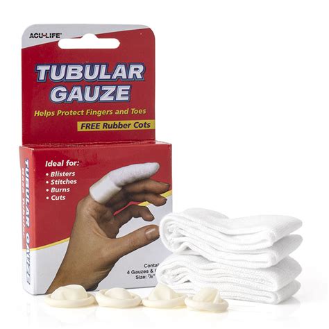 Tubular Gauze And Finger Cots Sports Supports Mobility Healthcare