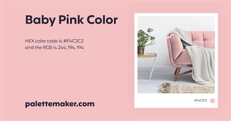 Baby Pink Color Hex F4c2c2 Meaning And Live Previews Palettemaker
