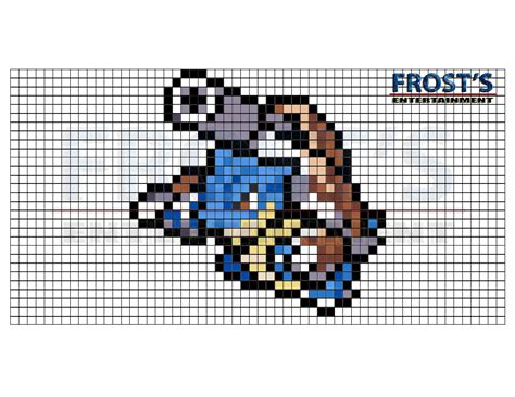 Pok Mon Perler Bead Mega Blastoise Pattern Pokemon Diy Pokemon