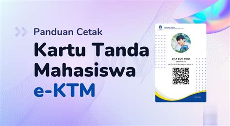 Panduan Cetak Kartu Tanda Mahasiswa E KTM Universitas Terbuka Aceh