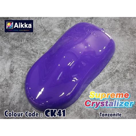 Aikka Ck41 Tanzanite Supreme Crystalizer 2k Car Paint Cat Kereta Motor Cat Bancuh Siap 2k Car