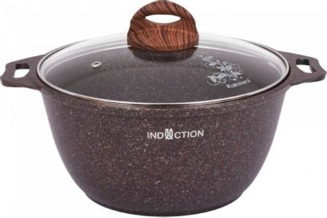 Кастрюля Kukmara Granit Ultra Induction 2 л со стеклянной крышкой ...