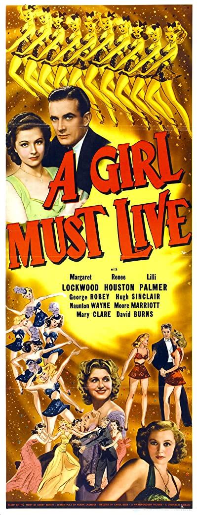 A Girl Must Live 1939