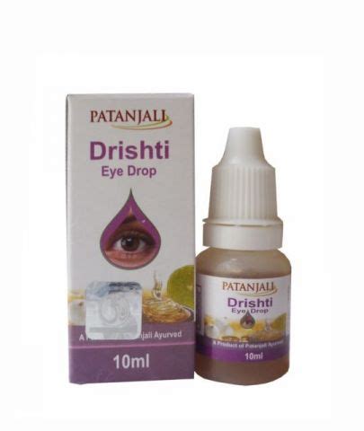 Глазные капли "Дришти",10мл. (Drishti Eye Drop) Patahjali Ayurved