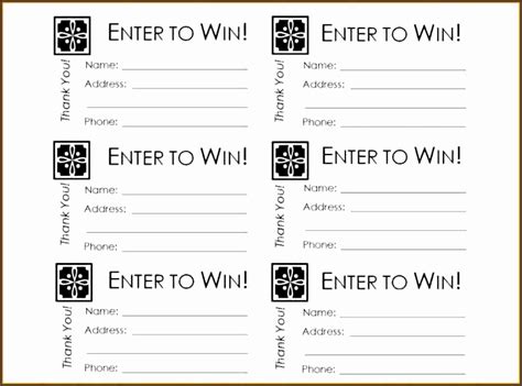11 Ms Word Raffle Ticket Template - SampleTemplatess - SampleTemplatess