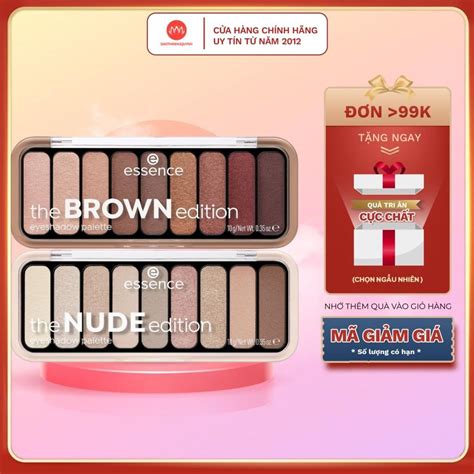 Bảng phấn mắt màu Essence The NUDE BROWN Edition Eyeshadow Palette g Shopee Việt Nam