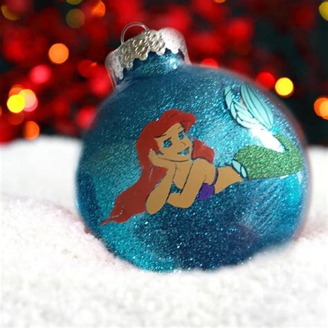 Ariel Christmas Ornament Little Mermaid Christmas Bulb | Etsy