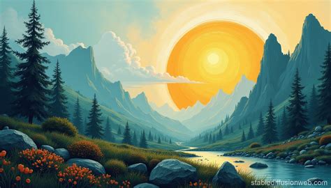 Abstract Nature Artwork | Stable Diffusion Online