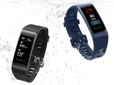 Huawei Band 3 Pro with 0.95-inch AMOLED color display, 50-meter water ...