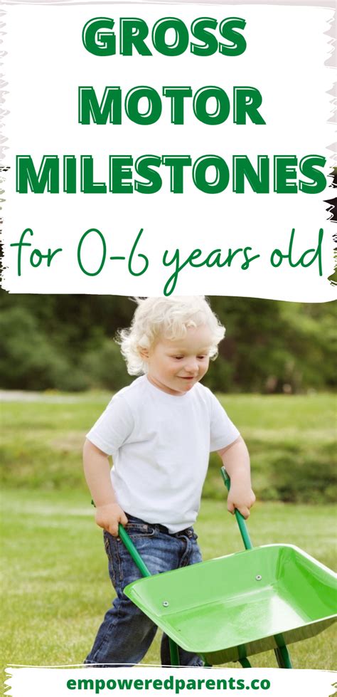 A Complete List of Gross Motor Milestones from 0 to 6 Years - Empowered Parents