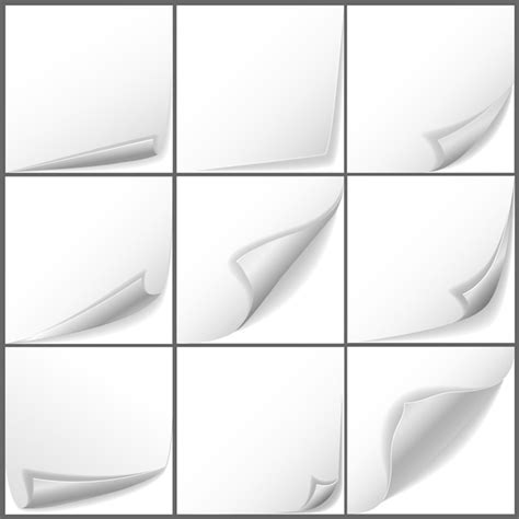 curl paper images  vectors stock  psd