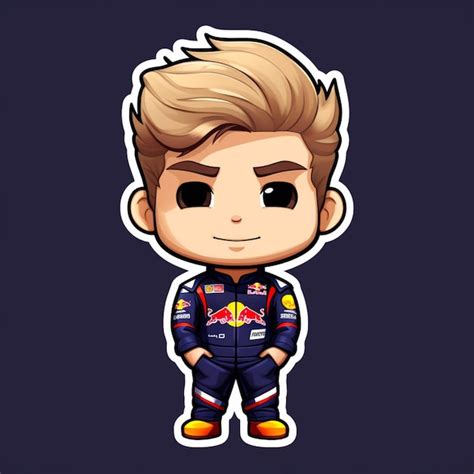 Premium Ai Image A Cartoon Character Of A Boy With A Red Bull Suit