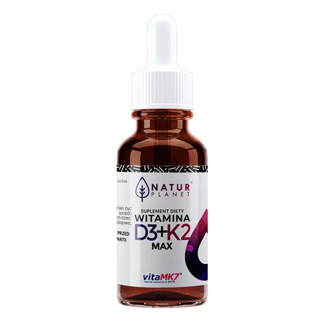 Witamina D3k2 Max Krople 30ml Naturplanetpl