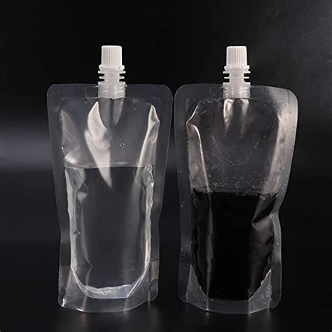 Transparent Plastic Spout Pouches Packed 100 Kobufoodsandpackaging