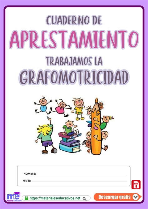 Cuaderno De Aprestamiento Trabajamos La Grafomotricidad Grafomotricidad Caratulas Para