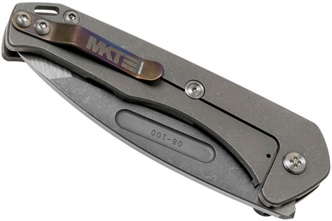 Medford Praetorian Slim, S35VN Tumbled Tanto, Faced & Flamed Silver ...