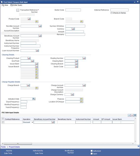post dated check torfunding