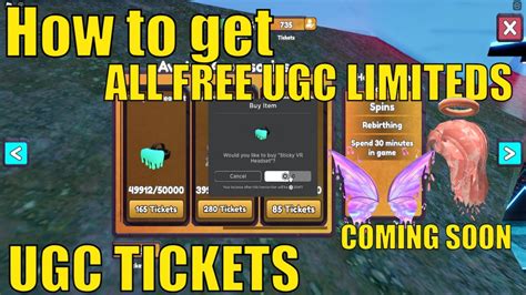 How To Get All Free Ugc Limiteds In E L F Up Event Ugc Tickets