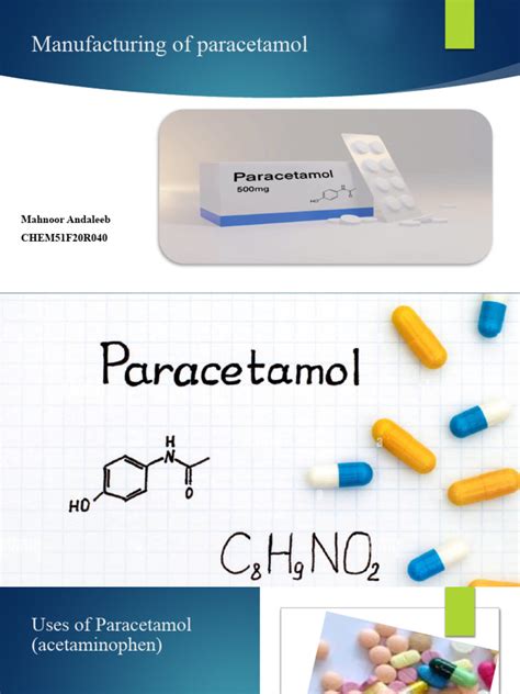 manufacturing  paracetamol