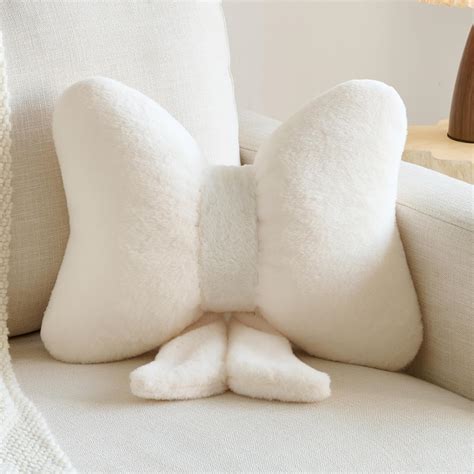 Xuyier Bow Pillows Bow Shaped Decorative Throw Pillows For