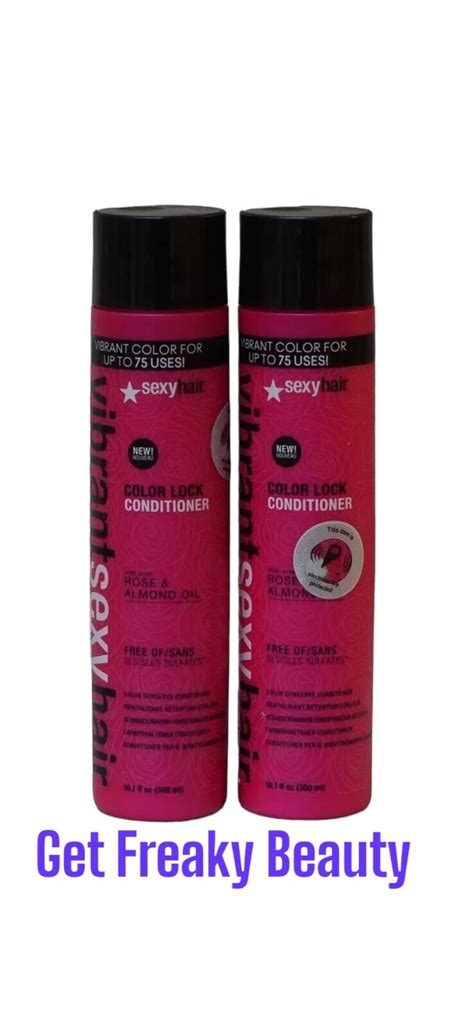 2 Pack 101 Oz Vibrant Sexy Hair Color Lock Conditioner 300ml New Ebay