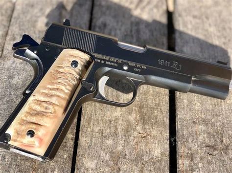 Custom Order Rams Horn 1911 Grips