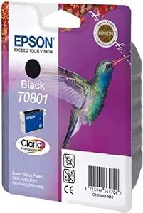 Epson Original T0801 Tinte Kolibri Stylus Photo R265 R360 R285 RX585