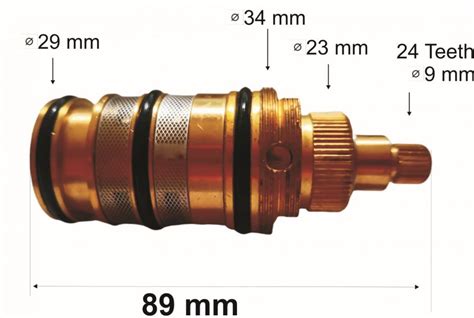 89mm ZAWÓR GŁOWICA TERMOSTATYCZNA TERMOSTAT DO BATERII Części do