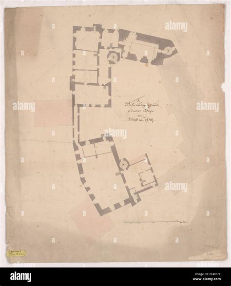 Colditz, castle. Floor plan 2nd floor Stock Photo - Alamy