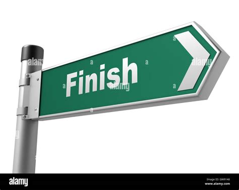 finish road sign  illustration stock photo alamy