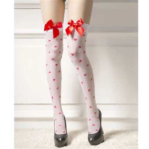 Marinheiro amoroso novas mulheres vermelho curva nó Meias Fêmea Meia calça Lingerie sexy lace