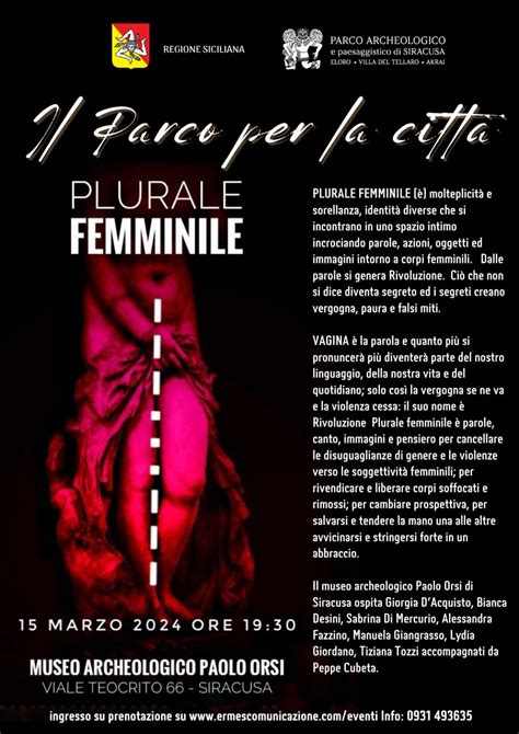 Siracusa Plurale Femminile Musica E Teatro Contro La Violenza Di