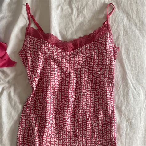 Y2k Barbie Pink Lace Cami