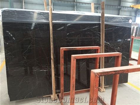 China Portoro Black Gold Marble Slabs Tiles China Black Marble Panel