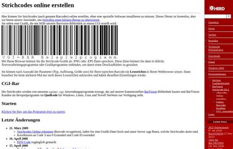 Strichcodes Online Erstellen Software Computer Barcode Herdsoft