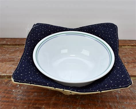 Bowl Hot Pad Soup Bowl Cozy Microwave Bowl Cozy Cotton Etsy