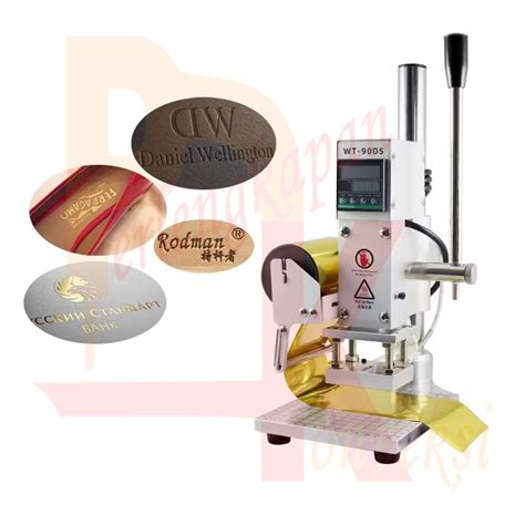 Jual Mesin Press Emboss Kulit Kertas Aluminium Foil Kayu Hot Foil Stamping PU PVC Leather Paper