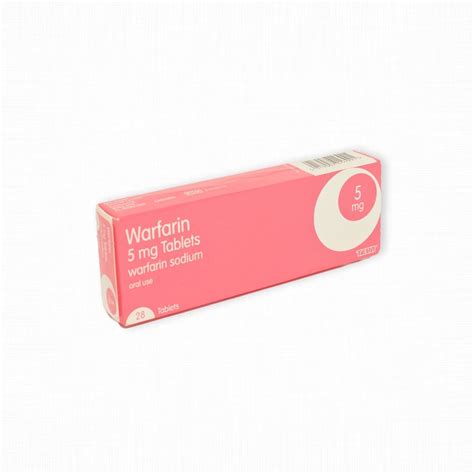 Warfarin 5mg UK Blister Scab Pharmacy Limited