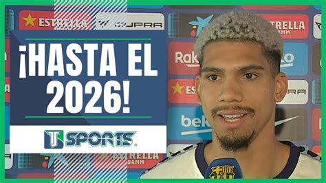 Lo que DIJO el uruguayo Ronald Araújo tras RENOVAR con el FC Barcelona