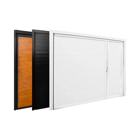 Portão Branco De Aluminio - PORTÃO BASCULANTE DE ALUMÍNIO BRANCO 300 X 250 cm