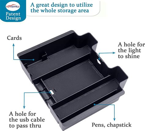 Buy TOPINSTALL Full Size Center Console Tray Compatible With 2019 2022