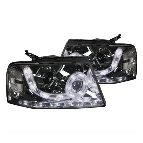 Spec D® Ford F 150 2007 Chromesmoke Projector Headlights With Led Drl