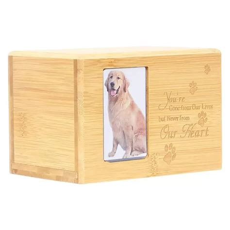 Urne Fun Raire En Bois Pour Cendres De Chien Bo Te Cendres Avec Cadre