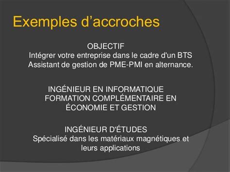 exemple de phrase  accroche