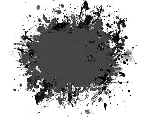 Background Paint Splatter Grey Black Splash Frame Splatter Background