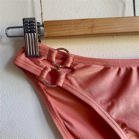 Bikini Brief Bottoms Ring Detail New Look Pink Depop