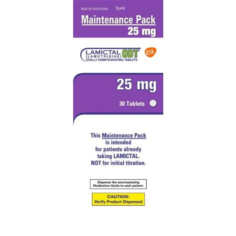 Lamotrigine Odt 25mg Rx Products