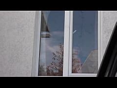 Public Nudity Driver Car Taxi Saw Naked Milf In Stockings Without Panties Which Washes