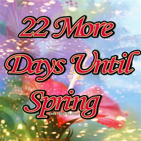 Days Till Spring Elka Martguerita