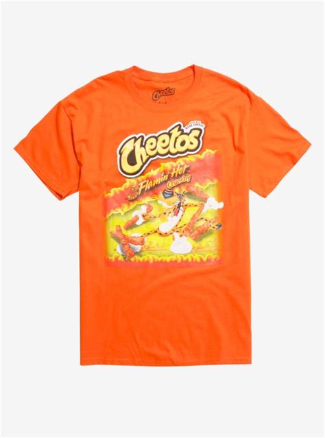 Cheetos Flamin Hot Crunchy T Shirt Hot Topic T Shirt Shirts Orange T Shirts